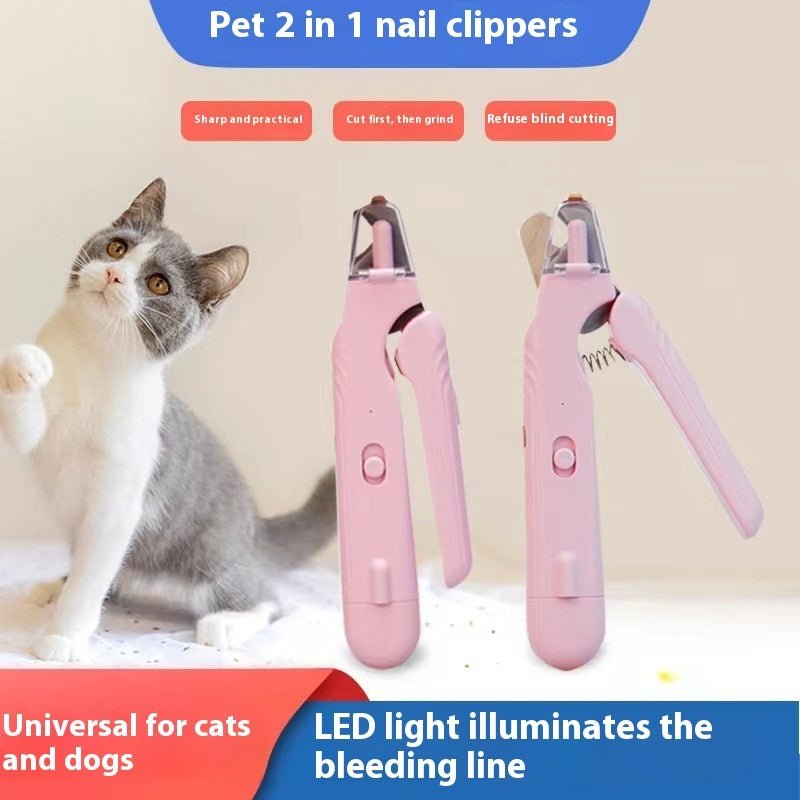 Tomsum™ LED Pet Nail Clipper with Safety Guard for Dogs & Cats - Shyamji express