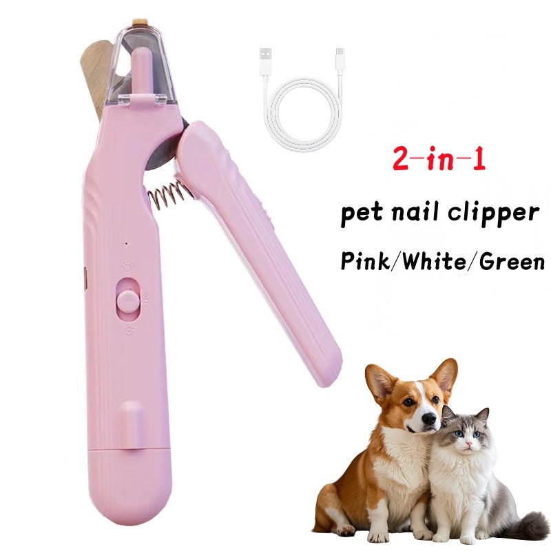 Tomsum™ LED Pet Nail Clipper with Safety Guard for Dogs & Cats - Shyamji express